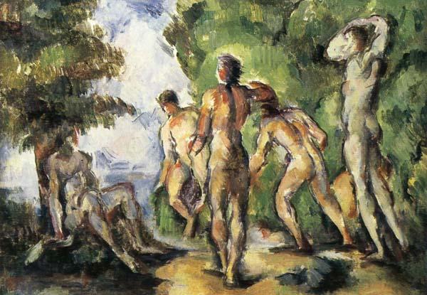 Paul Cezanne Cinq Baigneurs oil painting image